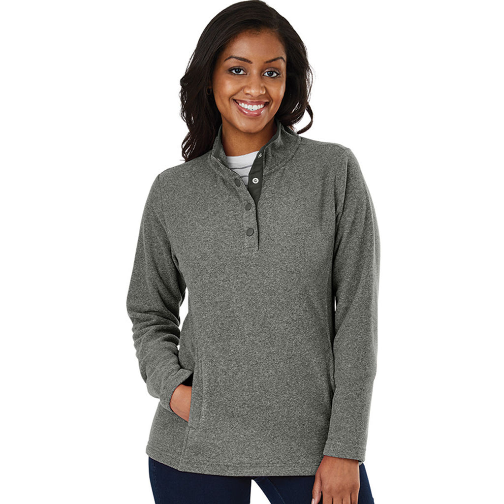 Charles River Women's Steel Heather Bayview Fleece