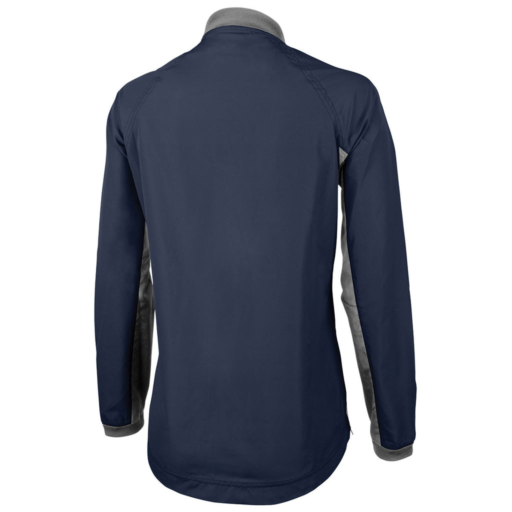 Charles River Women's Navy/Grey Bunker Windshirt