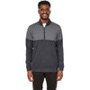 Puma Golf Men's Puma Black/Quiet Shade Cloudspun Warm Up Quarter-Zip