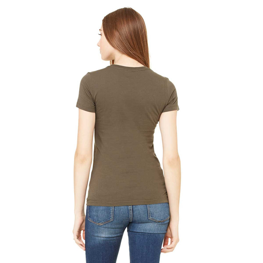 Bella + Canvas Women's Army Jersey Short-Sleeve T-Shirt