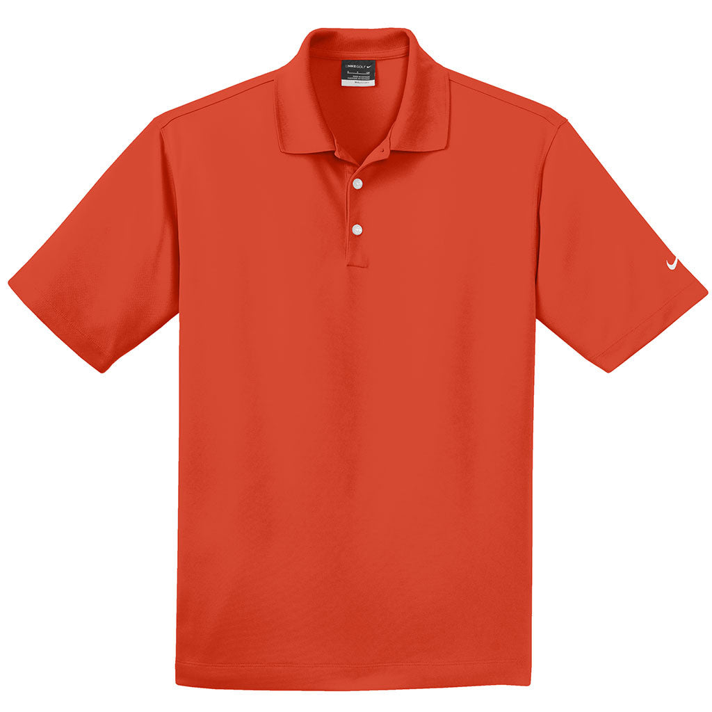 Nike Men's Tall Orange Dri-FIT Short Sleeve Micro Pique Polo