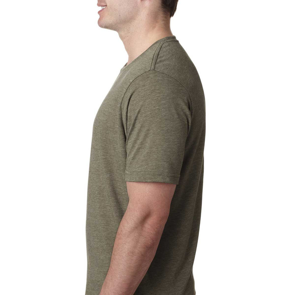 Next Level Men's Sage Poly/Cotton Short-Sleeve Crew Tee