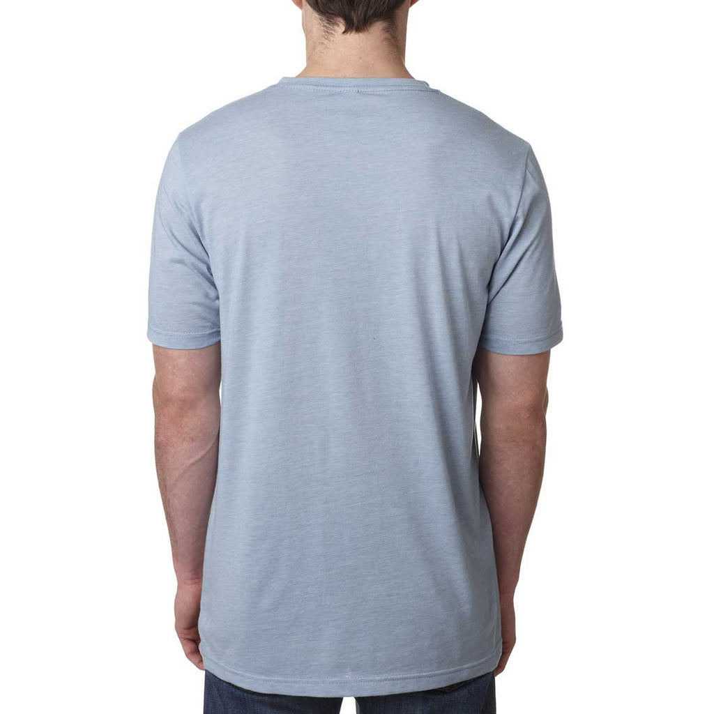 Next Level Men's Stonewash Denim Poly/Cotton Short-Sleeve Crew Tee