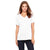 Bella + Canvas Women's White Relaxed Jersey Short-Sleeve V-Neck T-Shirt