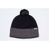 Pacific Headwear Black/Graphite Loose Fit Pom-Pom Beanie