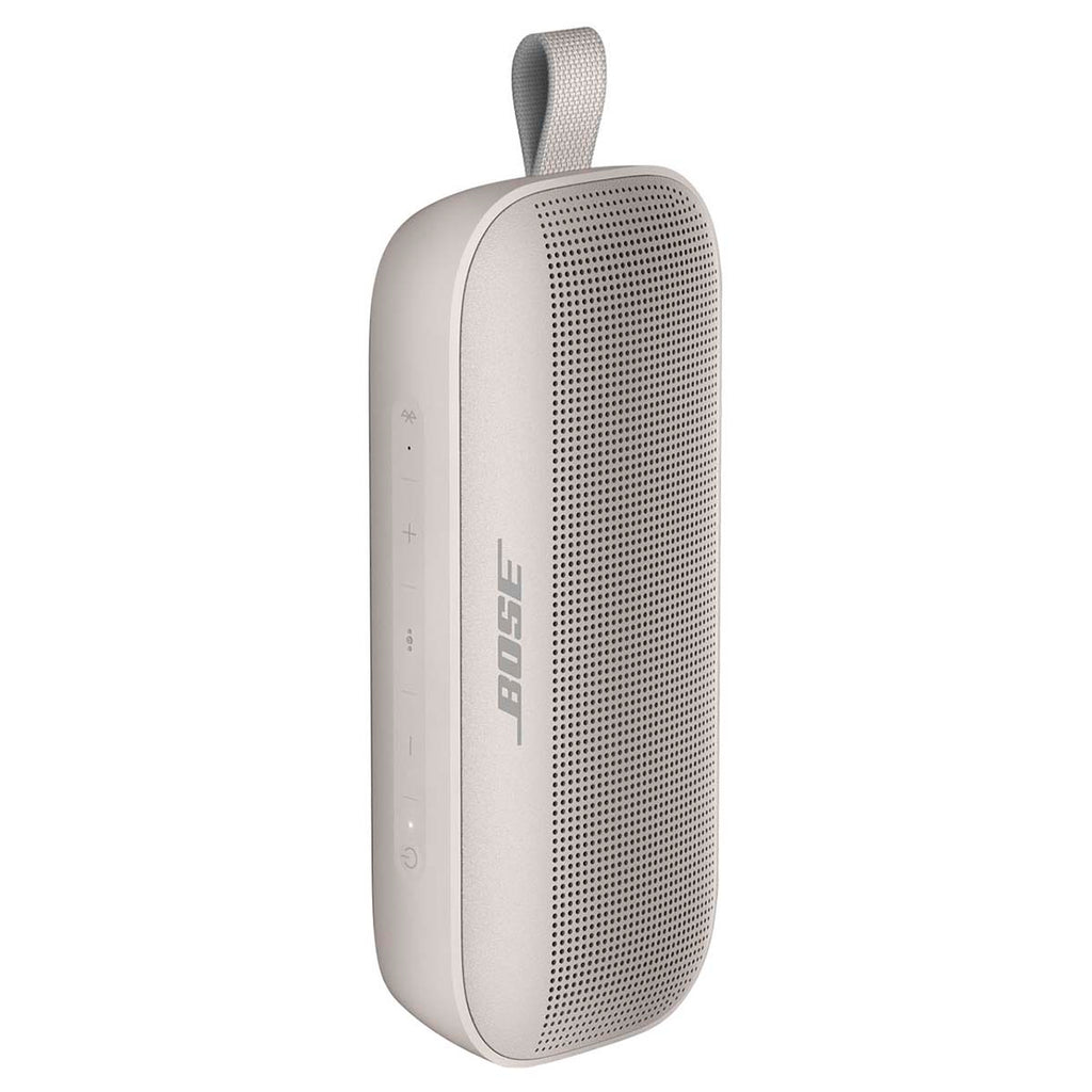 Bose White Smoke SoundLink Flex Portable Bluetooth Speaker with Waterproof/Dustproof Design