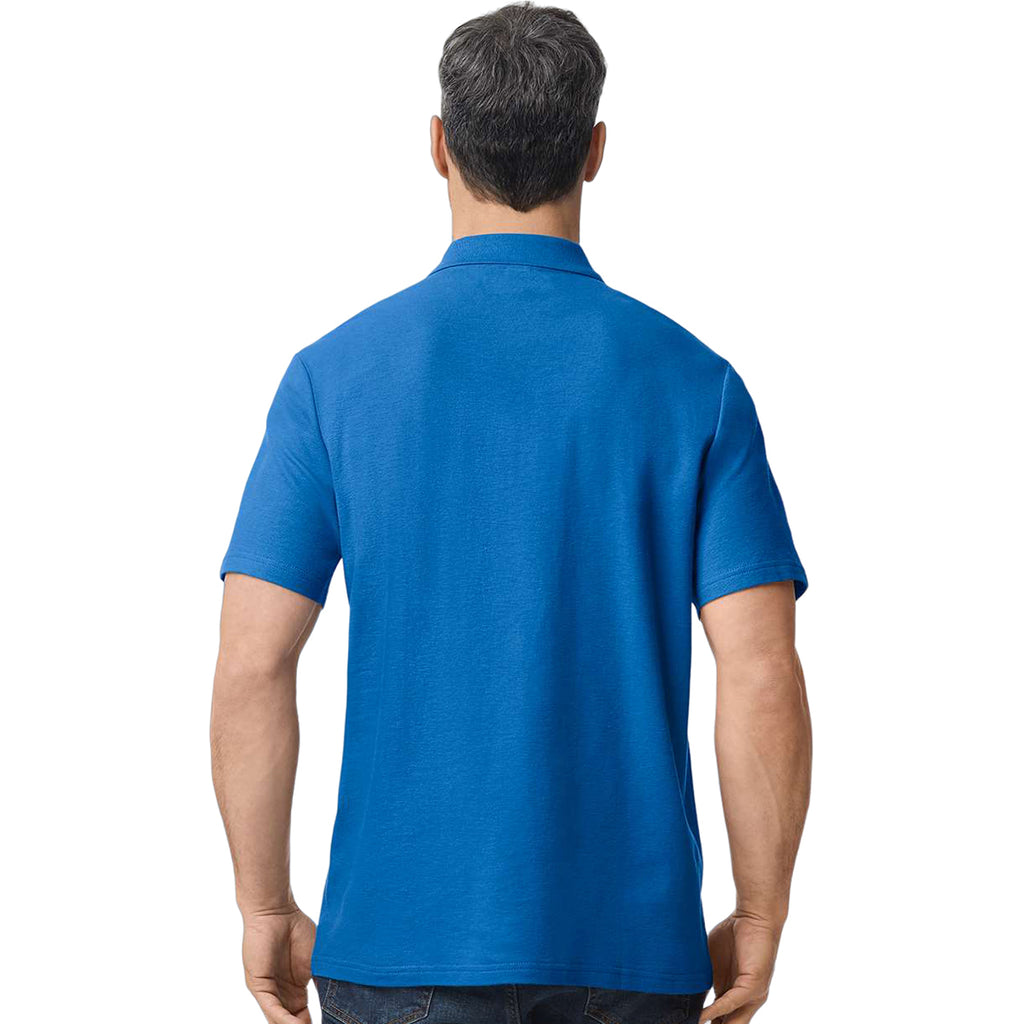 Gildan Men's Royal Softstyle Adult Pique Polo