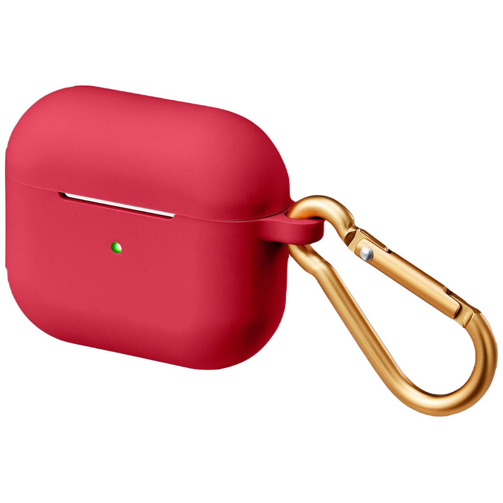 Best Buy Red Essentials - Silicone Case for Apple AirPods (3rd Generation)