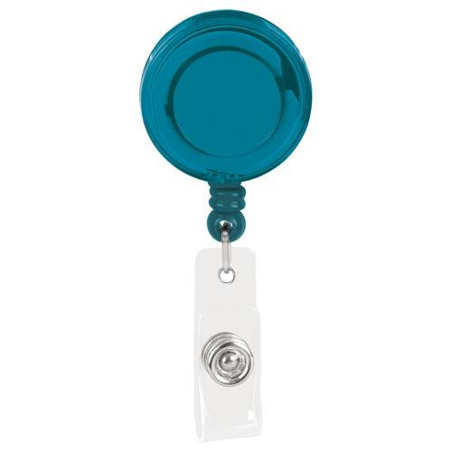 Good Value Translucent Blue Promo Retractable Badge Holder