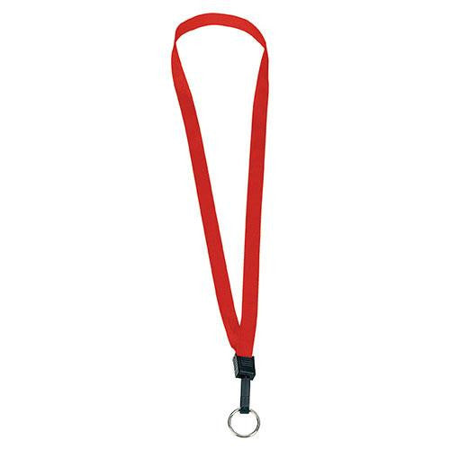BIC Red 1/2 Inch Lanyard with Key Ring
