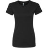 Next Level Women's Black CVC Crew Tee