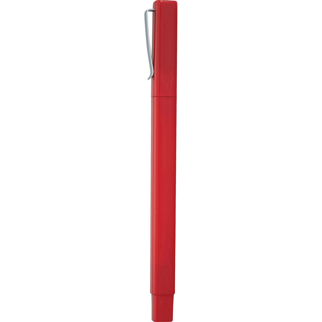 Leed's Red Ambassador Square Ballpoint