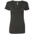 Next Level Women's Charcoal CVC Deep V Tee