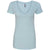 Next Level Women's Ice Blue CVC Deep V Tee