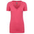 Next Level Women's Raspberry CVC Deep V Tee