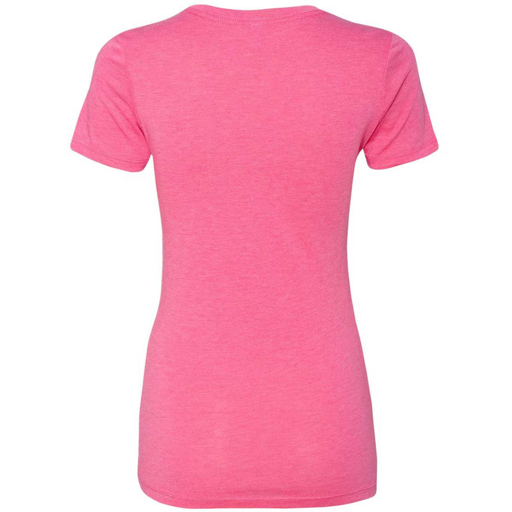 Next Level Women's Vintage Pink Triblend Crew