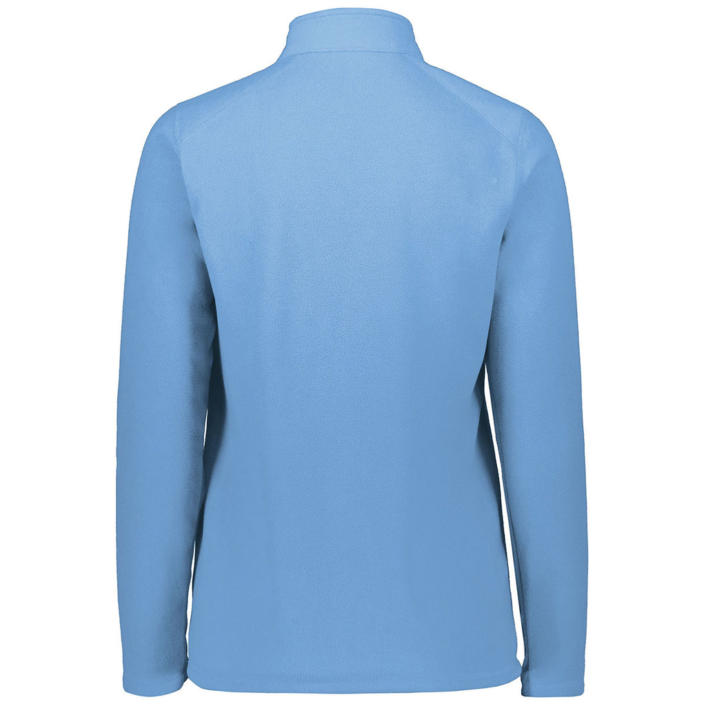 Augusta Sportswear Women's Columbia Blue Micro-Lite Fleece 1/4 Zip Pullover