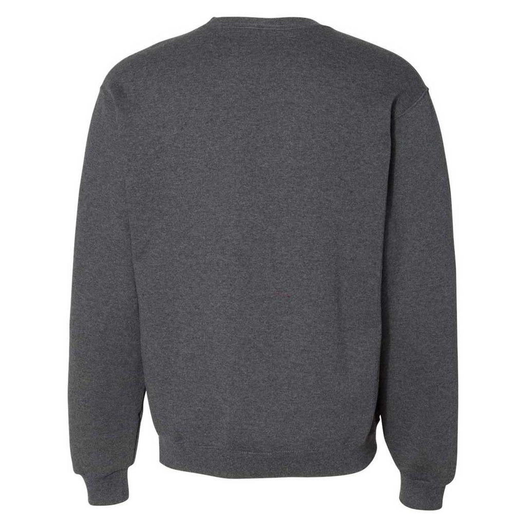 Russell Athletic Men's Black Heather Dri Power Crewneck Sweatshirt