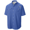 Columbia Men's Vivid Blue PFG Bahama II Short Sleeve Shirt