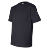 Bayside Men's Navy USA-Made Short Sleeve T-Shirt with Pocket