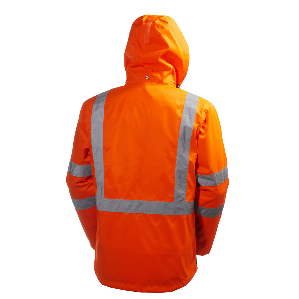Helly Hansen Men's High Visibility Orange/Charcoal Alta Shell Jacket