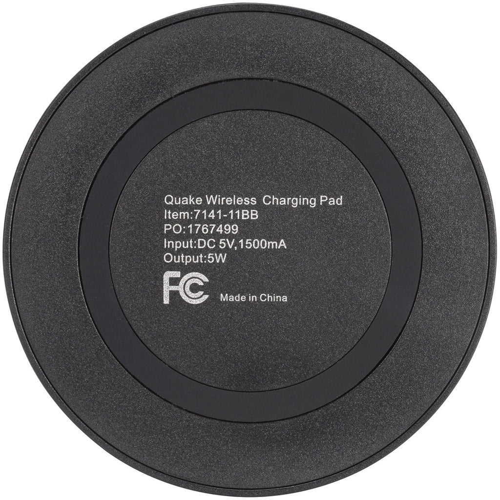 Leed's Black on Black Quake Wireless Charging Pad