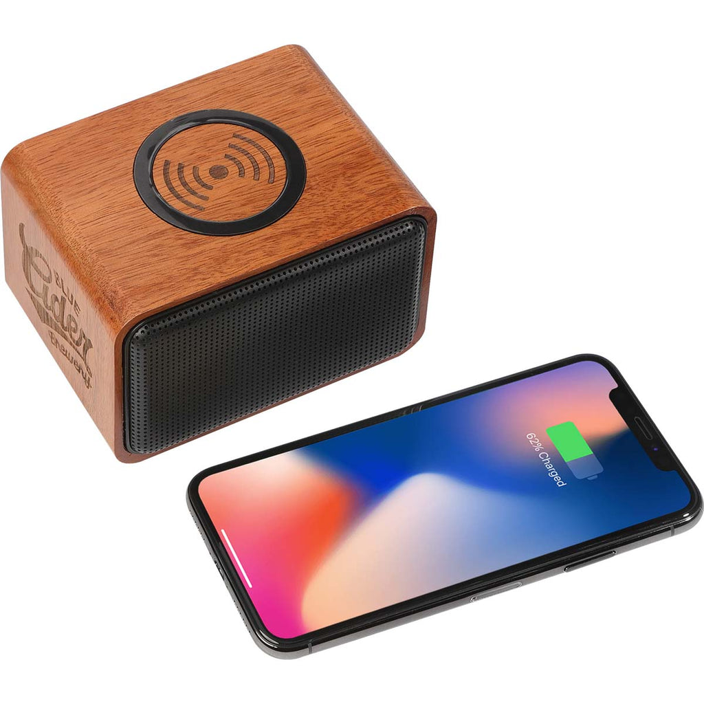 Leed's Wood Bluetooth Speaker with Wireless Charging Pad