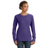 Anvil Women's Heather Purple Mid-Scoop French Terry Sweatshirt