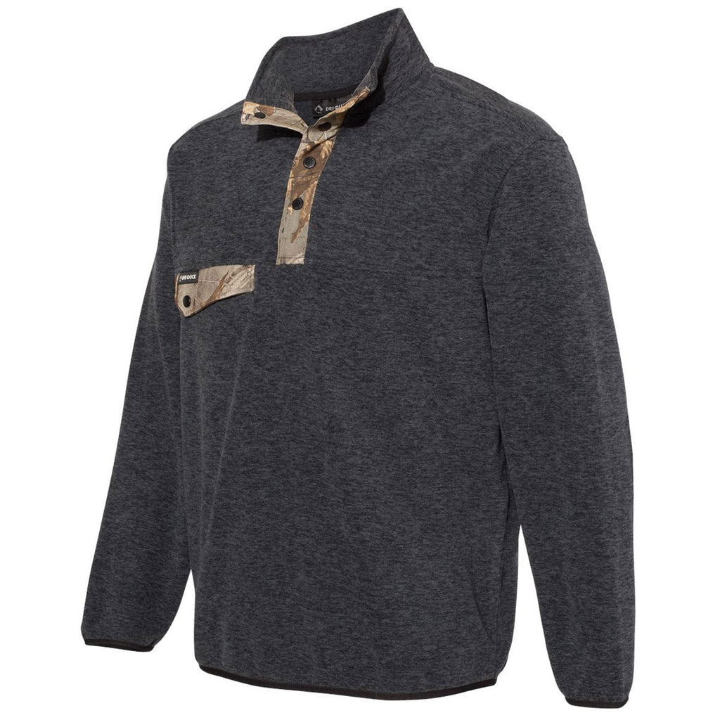 Dri Duck Men's Charcoal Realtree Xtra Denali Mountain Fleece Pullover