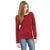 Bella + Canvas Women's Cardinal Triblend Wide Neck Sweatshirt