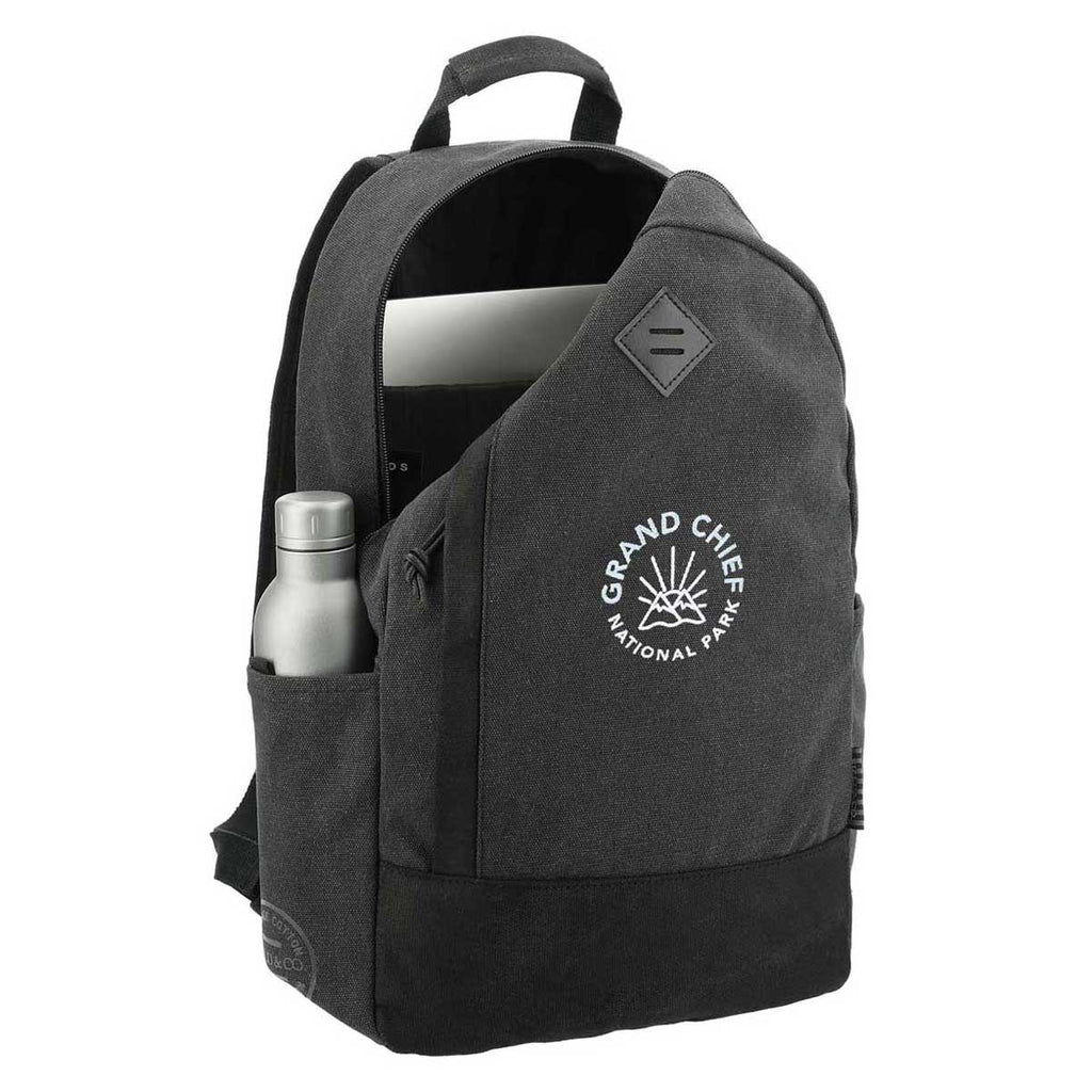 Field & Co. Black Woodland 15" Computer Backpack