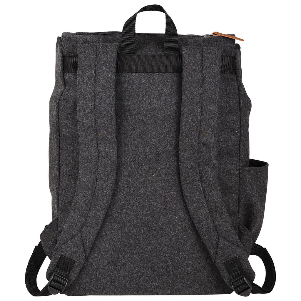 Field & Co. Charcoal Campster Wool 15" Rucksack Backpack