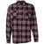 Burnside Men's Red Yarn-Dyed Long Sleeve Flannel Shirt