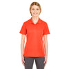 UltraClub Women's Orange Cool & Dry Mesh Pique Polo