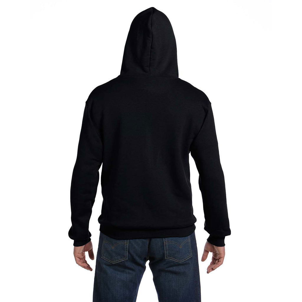 Fruit of the Loom Men's Black 12 oz. Supercotton Full-Zip Hood