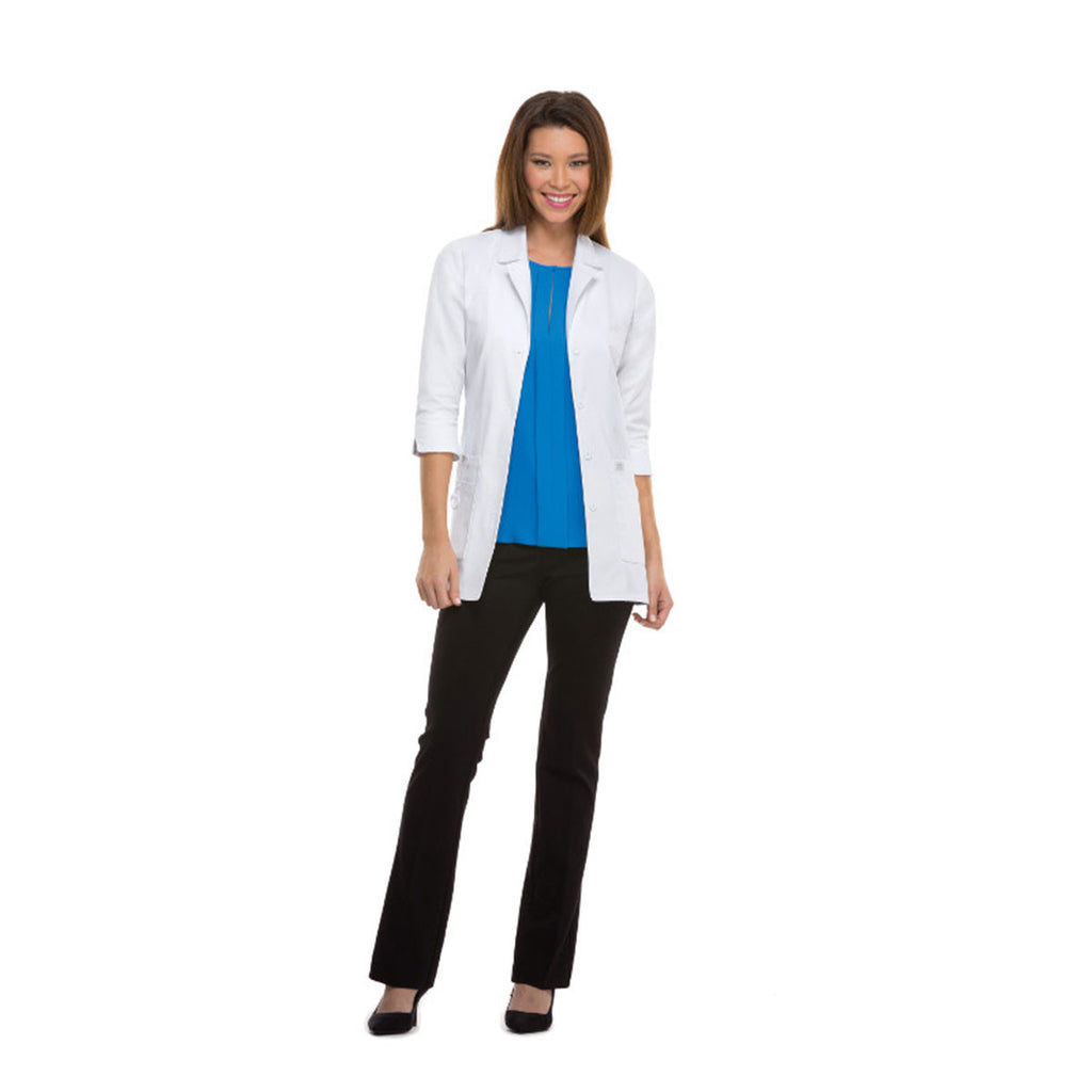 Dickies Women's White Contemporary Fit Lab Coat