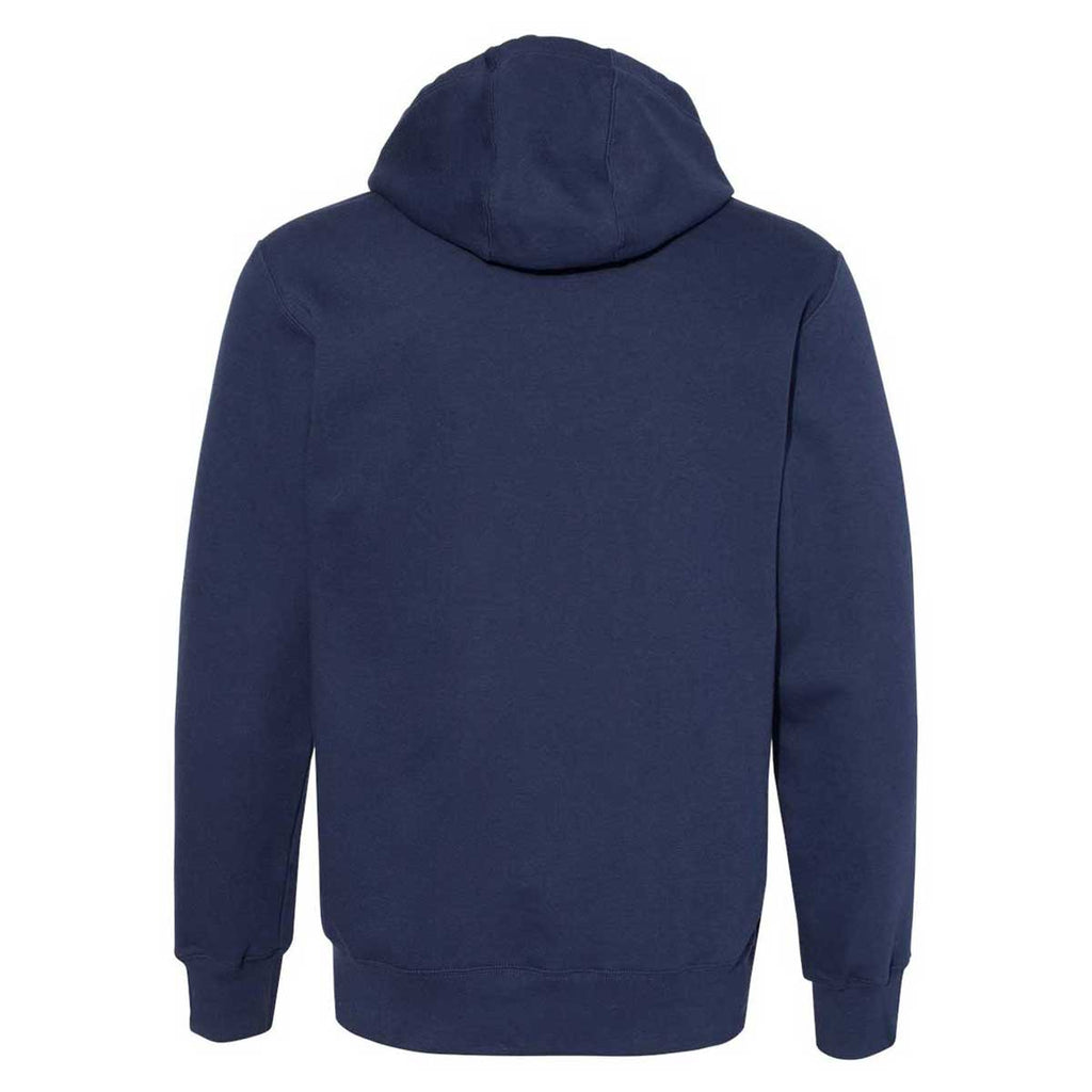 Russell Athletic Men's Navy Cotton Rich Fleece Hooded Sweatshirt