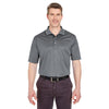 UltraClub Men's Charcoal Tall Cool & Dry Sport Polo
