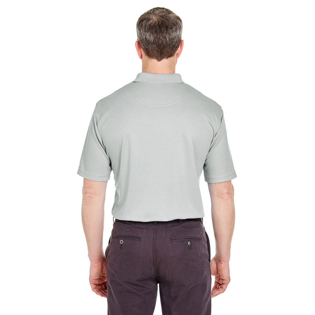 UltraClub Men's Grey Tall Cool & Dry Sport Polo