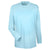 UltraClub Men's Ice Blue Cool & Dry Sport Long-Sleeve Performance Interlock T-Shirt