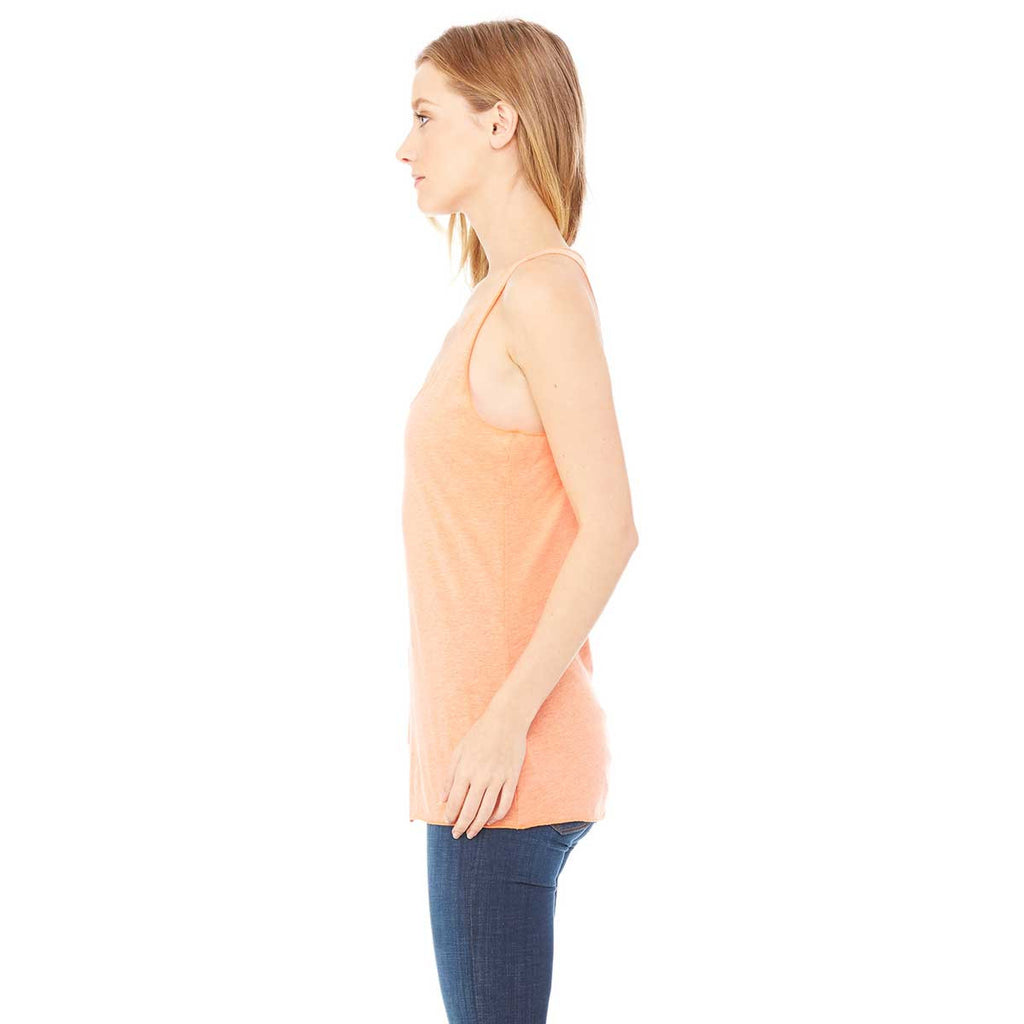 Bella + Canvas Women's Orange Triblend Racerback Tank