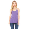 Bella + Canvas Women's Purple Triblend Racerback Tank