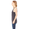 Bella + Canvas Women's Solid Dark Grey Triblend Racerback Tank