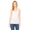 Bella + Canvas Women's White Fleck Triblend Racerback Tank