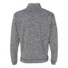 J. America Men's Charcoal Fleck Cosmic Fleece Quarter-Zip Pullover Sweatshirt