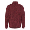 J. America Men's Red Fleck Cosmic Fleece Quarter-Zip Pullover Sweatshirt