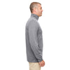 UltraClub Men's Charcoal Heather Cool & Dry Heathered Performance Quarter-Zip