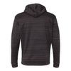 J. America Men's Granite Odyssey Striped Performance Fleece Hooded Pullover Sweatshirt