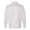 J. America Men's White Volt Polyester Quarter-Zip Sweatshirt