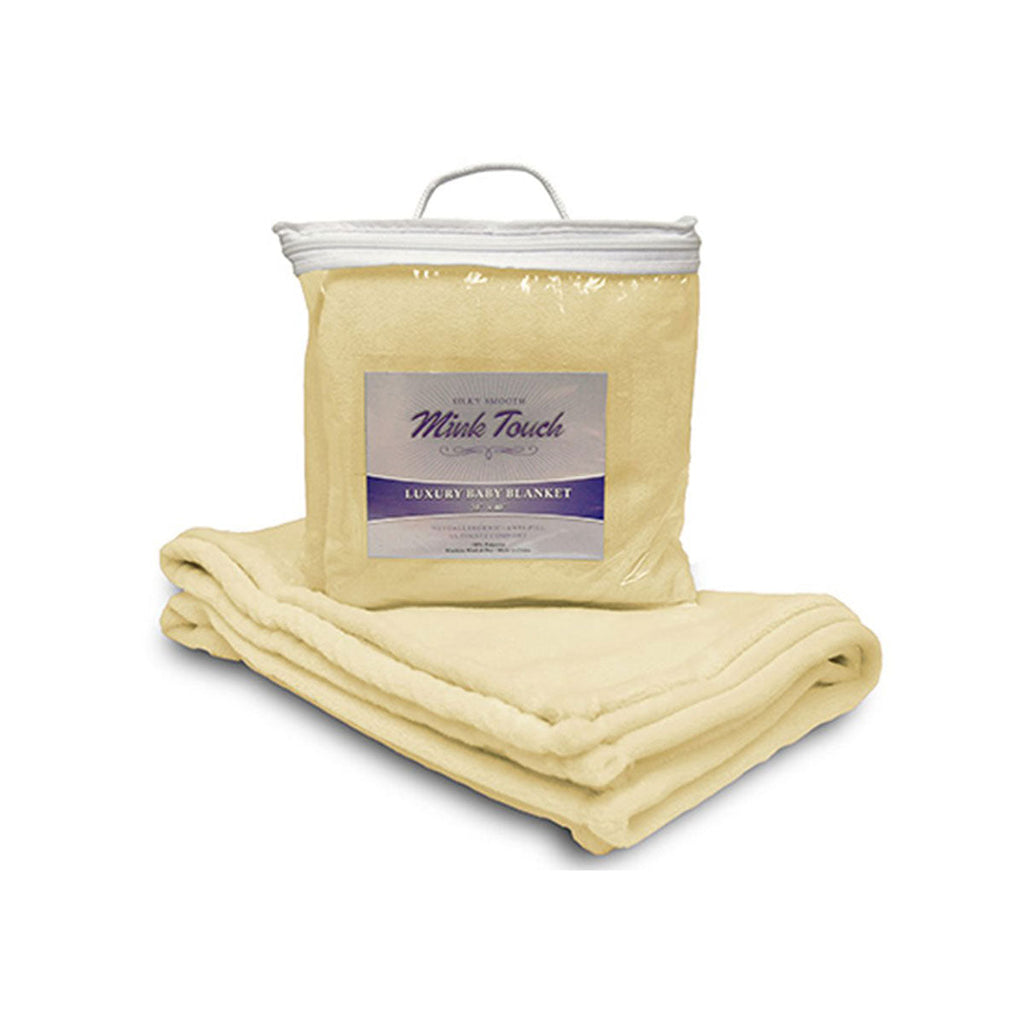 Alpine Fleece Soft Yellow Mink Touch Luxury Baby Blanket